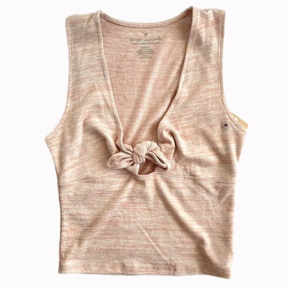 NWT American Eagle Outfitters Front Tie Tank Top Sz M - Picture 1 of 5